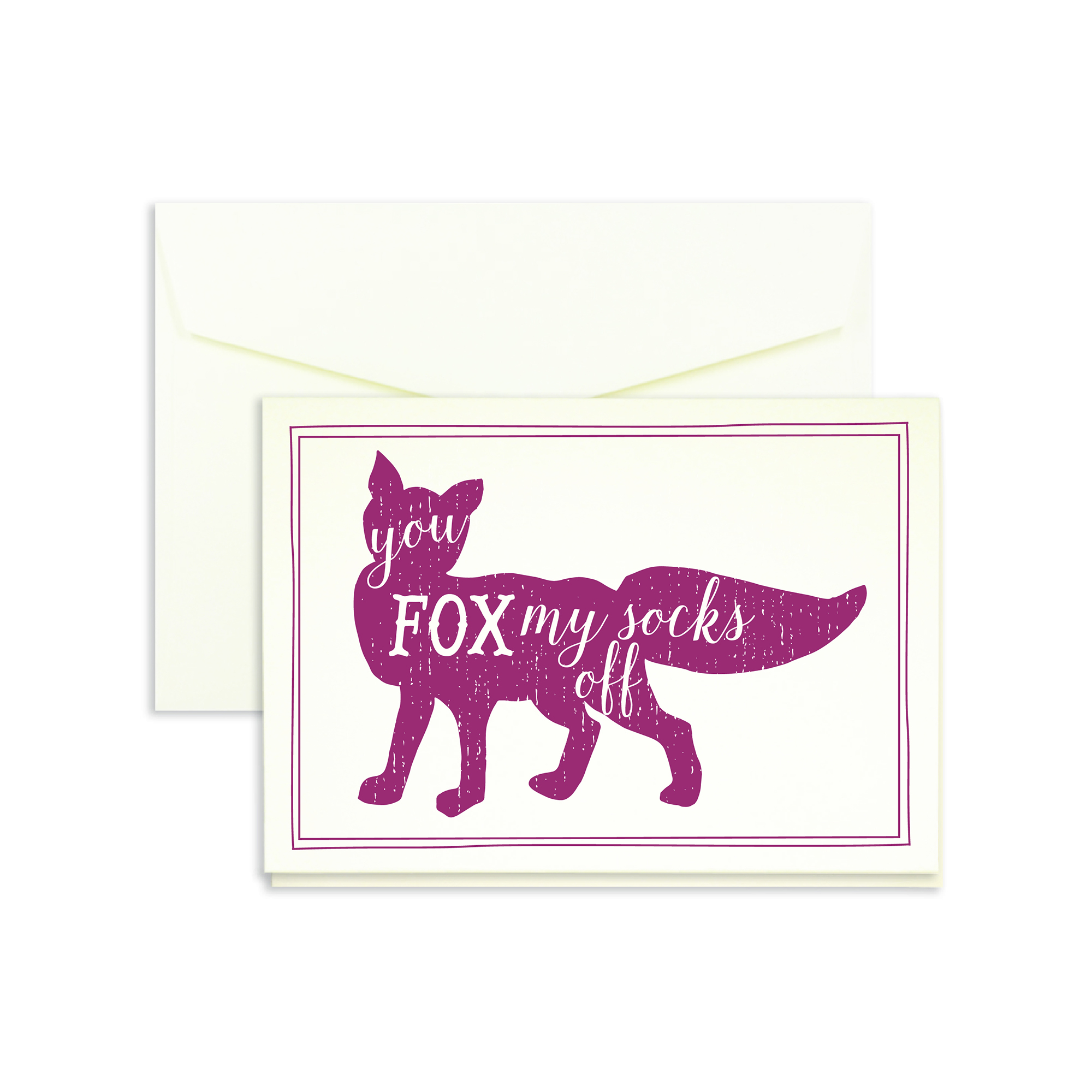 A1 Pun:Fox Thank You Note – 25/pack – Marsupial Papers