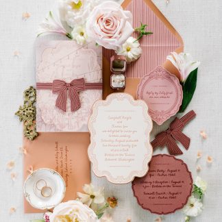 Campbell and Xavier - Whimsical and Ornate Invitation