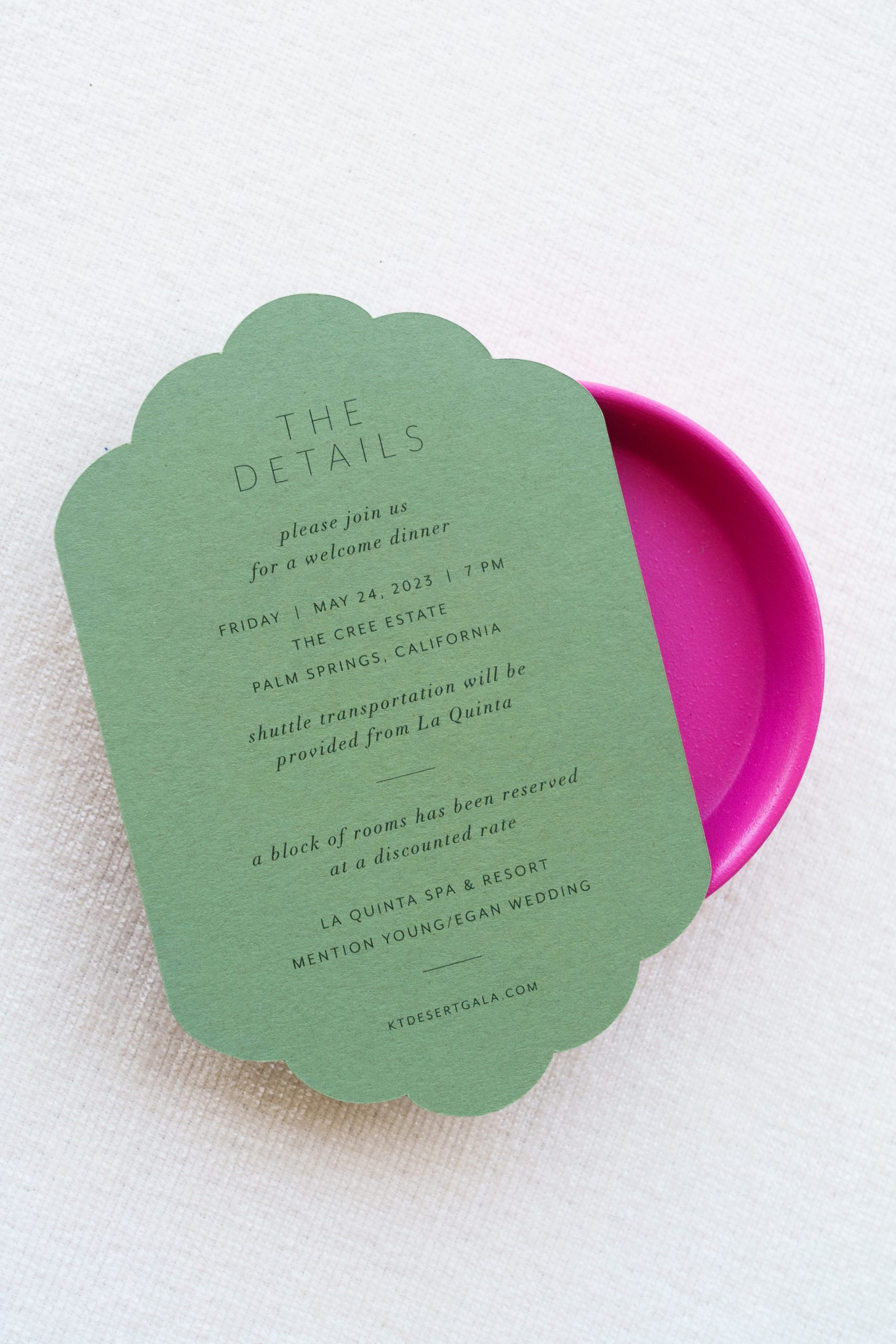 die cut printed card