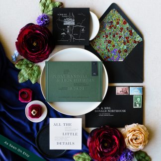 Petal and Jack - Simple modern contemporary wedding invitation